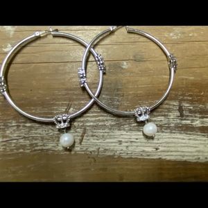 Juicy Couture Silver Hoop Earrings